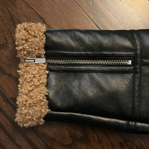 ALC Leather Bomber Jacket - Picture 5 of 8